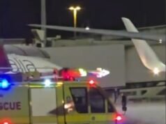 Avión de Virgin Australia se incendia mientras aterrizaba en el aeropuerto de Brisbane
