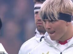 La estrella inglesa Henry Pollock divide a los fanáticos con un gesto desafiante durante el icónico Haka previo al partido de Nueva Zelanda.