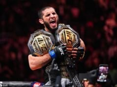 Islam Makhachev derrota a Jack Della Maddalena y se convierte en doble campeón en UFC 322