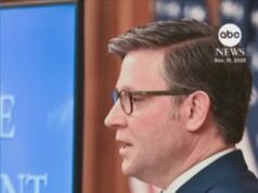 El presidente de la Cámara de Representantes, Mike Johnson, ofrece un calendario para poner fin al cierre