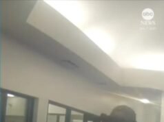 MIRAR: Sospechoso con cojera falsa y collarín roba un banco de Luisiana