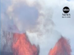 MIRAR: Se forma una nube de ceniza en forma de embudo junto a la lava que arroja lava en Hawái