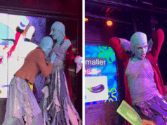 La hija separada de Elon Musk, Vivian Wilson, actúa en el evento de Bob Esponja