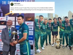 Los fanáticos estallan cuando Abbas Afridi impulsa a Pakistán a su sexto título de Hong Kong Sixes después de una victoria dominante sobre Kuwait.