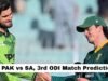 PAK vs SA, predicción del tercer partido ODI: ¿Quién ganará el partido de hoy entre Pakistán y Sudáfrica?