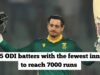 Los 5 mejores bateadores de ODI con menos entradas para llegar a 7000 carreras con Quinton de Kock
