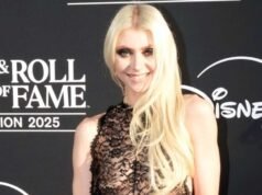 Taylor Momsen luce un vestido transparente con pezones en el Salón de la Fama del Rock & Roll