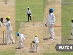 MIRAR: La salvaje celebración del bateador de Zimbabwe termina en angustia después de una extraña carrera de 50 en un partido nacional