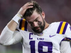 El mariscal de campo de LSU, Garrett Nussmeier, fue a la banca en la segunda mitad mientras los Tigres pierden en el No. 4 Alabama