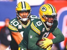 Josh Jacobs (rodilla), Jordan Love (hombro) fuera durante Packers vs. Giants