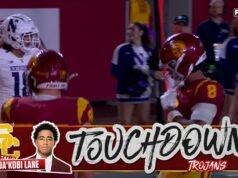 La LOCA captura con una mano de Ja’kobi Lane extiende la ventaja de la USC sobre Northwestern