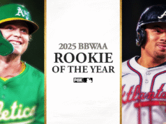 Nick Kurtz de los Atléticos y Drake Baldwin de los Bravos obtienen los honores de Novato del Año