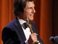 Tom Cruise recibe el Oscar honorífico en los Governors Awards repletos de estrellas