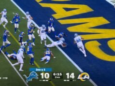 Jared Goff encuentra a Amon-Ra St. Brown para su segundo touchdown, dando a los Lions una ventaja de 17-14 sobre los Rams | Lo más destacado de la NFL