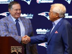 Bill Belichick y el propietario de los Patriots, Robert Kraft, finalistas para la generación 2026 del Salón de la Fama del fútbol americano profesional