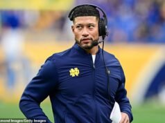 El entrenador de Notre Dame, Marcus Freeman, acusado de agresión en un informe policial explosivo después de un incidente en la competencia de lucha libre de su hijo