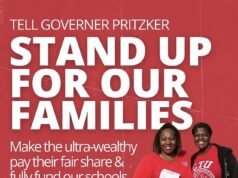 El ultra-despierto Sindicato de Maestros de Chicago comete un flagrante error de ortografía en un folleto que pide que los ‘ultraricos financien nuestras escuelas’