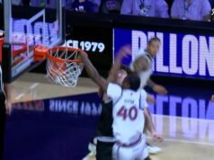 Flory Bidunga de Kansas lanza un golpe VICIOSO contra Kansas State