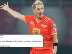 Los fanáticos se vuelven locos cuando el espectáculo completo de Sophie Devine impulsa a los Gujarat Giants a una emocionante victoria sobre Delhi Capitals en WPL 2026.