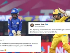 Los fanáticos celebran después de la redención del guión de Harleen Deol mientras UP Warriorz domina a los indios de Mumbai para registrar su primera victoria en WPL 2026.