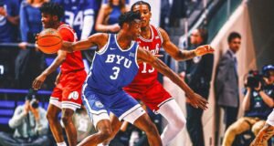 AJ Dybantsa anota 43 puntos, el máximo de su primer año, mientras BYU No. 13 vence a Utah, 91-78