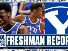AJ Dybansta busca 43 puntos HISTÓRICOS contra Utah establece récord de primer año de BYU