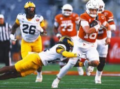 Arch Manning juega Texas vs Michigan en el Citrus Bowl