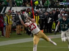 Jauan Jennings encuentra a Christian McCaffrey para un touchdown con TRICK-PLAY de 29 yardas, lo que le da a los 49ers ventaja sobre los Eagles | Lo más destacado de la NFL