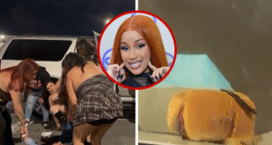 La pelea del concierto de Cardi B termina con un hot dog dejado en el capó del auto de un transeúnte, video