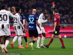 La Juventus IMPLODE después de una controvertida derrota ante el Inter: Giorgio Chiellini atrapado en una furiosa fila en el túnel mientras el club rechaza todas las obligaciones de los medios para protestar por la decisión del árbitro ‘totalmente inaceptable’