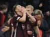 Hearts 1-0 Falkirk: el primer gol de Islam Chesnokov para los anfitriones coloca a los líderes de la Premiership escocesa cinco puntos por delante de sus rivales por el título Old Firm