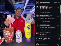 La estrella del Arsenal, Gabriel, se burla brutalmente de los Spurs en las redes sociales después de que los Gunners vencieran a sus rivales del norte de Londres para tener cinco ventaja en la cima, mientras los fanáticos con ojos de águila ven al rival al que etiquetó en la foto.