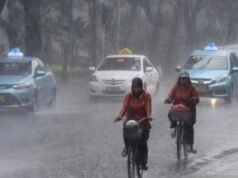 Se espera que algunas zonas de Indonesia reciban lluvias muy intensas hoy.