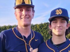 Preparación para el béisbol: Notre Dame muestra su poder con una victoria por 9-7