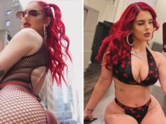 Justina Valentine Fire-Hot tomas para celebrar su 39 cumpleaños