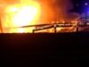 MIRAR: Incendio masivo provoca el colapso de un puente en Lincoln, Nebraska