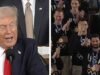 El presidente Trump rinde homenaje al equipo estadounidense de hockey durante el discurso del Estado de la Unión