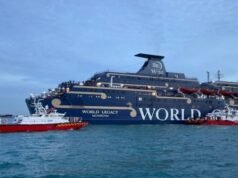 Un miembro de la tripulación indonesio muere en el incendio del crucero World Legacy en Singapur