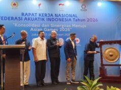 Se celebra oficialmente la reunión de trabajo nacional de la Federación Indonesia de Natación 2026, el desarrollo nacional se centra en