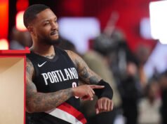 Damian Lillard, aún recuperándose de un desgarro en el tendón de Aquiles, se une a Larry Bird y Craig Hodges como tres veces campeones del concurso de triples.