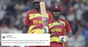 Los fanáticos reaccionan cuando Sherfane Rutherford se enfurece contra Inglaterra en el choque de la Copa Mundial T20 2026