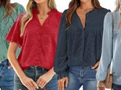 Estas modernas blusas adornadas con encaje canalizan el ambiente boutique