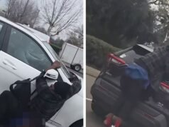 Un hombre hace autostop en vehículos que desafían a la muerte y se aferra a los autos en el tráfico, muestra un video