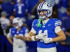 El receptor estrella de BYU, Parker Kingston, arrestado por cargos de violación