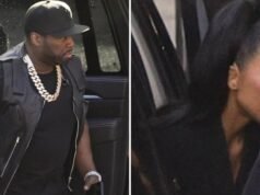 Kim Kardashian, 50 Cent en el set de la película de Netflix de Eva Longoria «La quinta rueda»