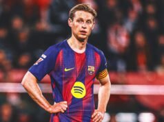 La estrella del Barcelona y Holanda Frenkie de Jong se perderá 6 semanas por lesión en la pierna derecha