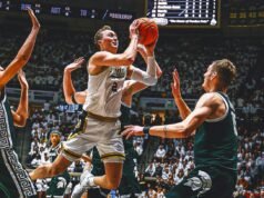 El No. 13 Michigan State logra una cerrada victoria como visitante sobre el No. 8 Purdue, 76-74