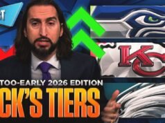 Niveles de la NFL de 2026 demasiado tempranos de Nick Wright: ¿dónde aterriza su equipo?