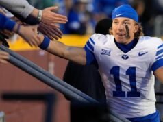 El receptor estrella de BYU, Parker Kingston, acusado de violación