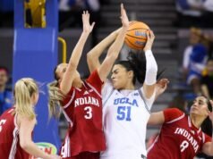 El No. 2 UCLA gana 19º juego consecutivo al vencer a Indiana